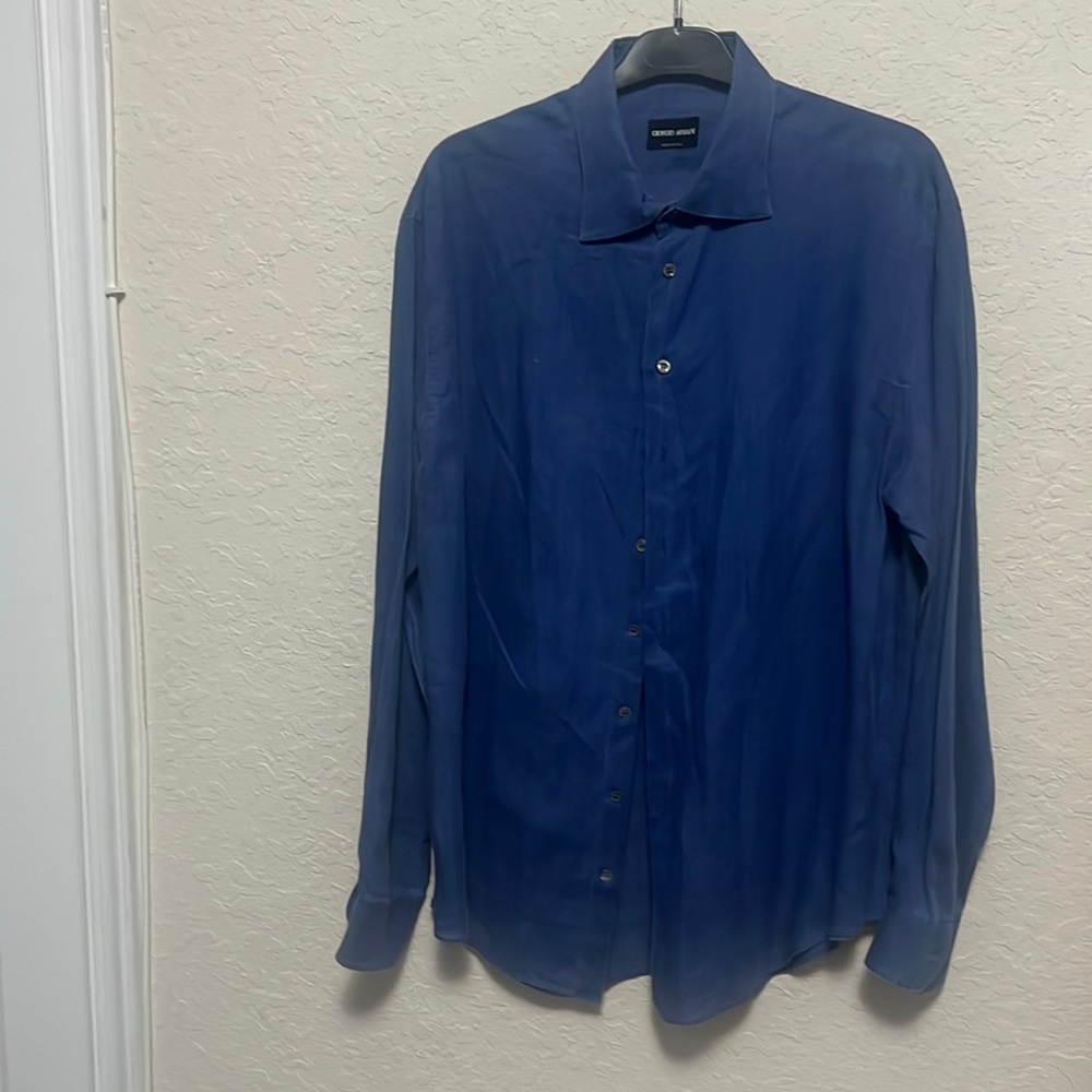 Blue Giorgio Amani shirt